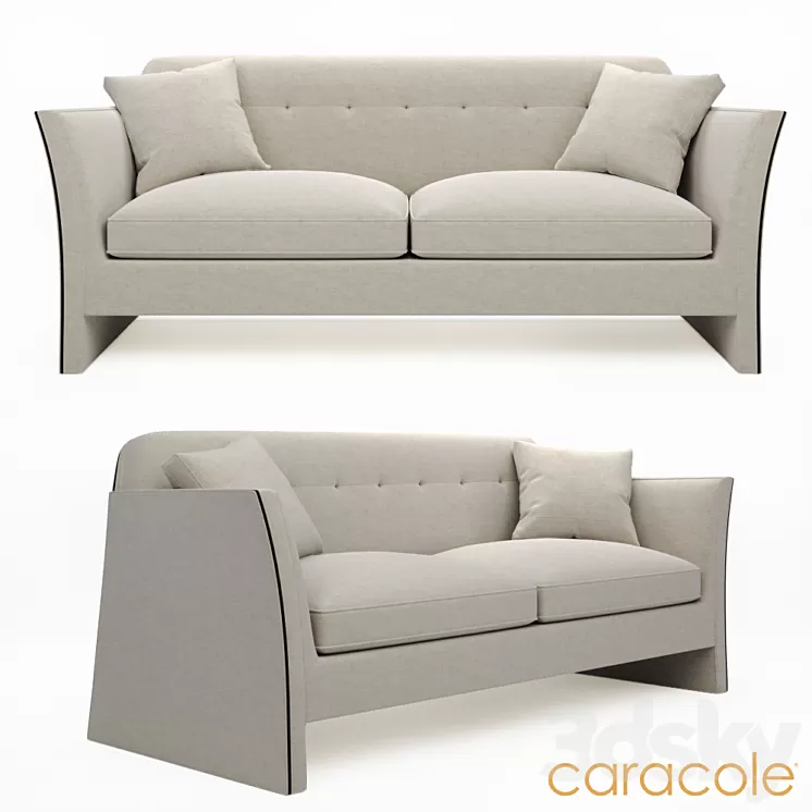 Sofa Caracole Uph Sofwoo 3D Model