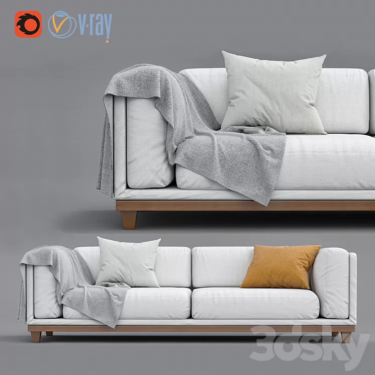 Sofa CASE Triple 3D Model