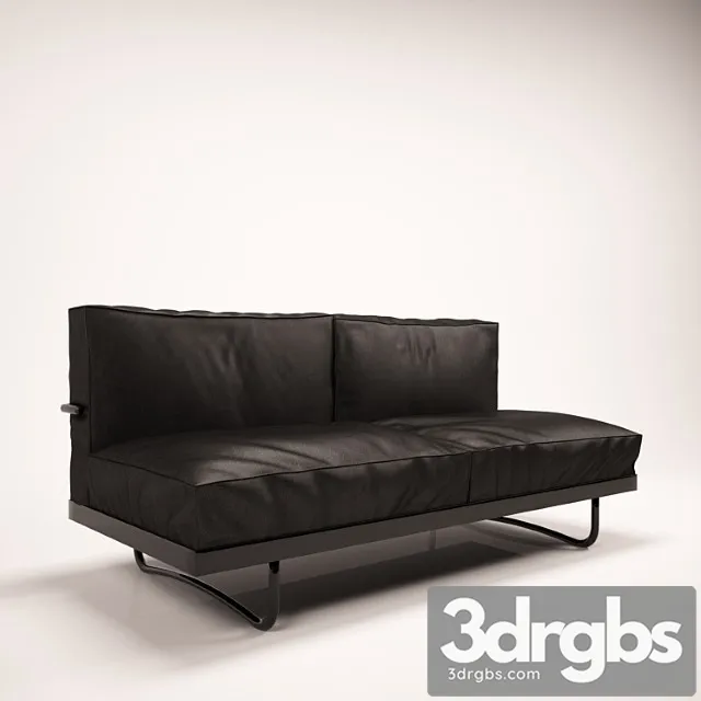 Sofa Cassina Lc5 3D Model Download