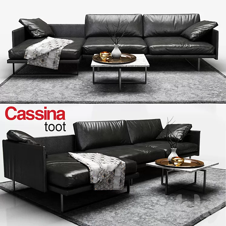 Sofa Cassina toot 3D Model