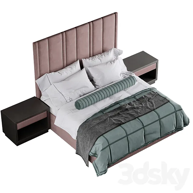 Sofa & Chair Company Bed Theo 3DModel Sofa & Chair Company Bed Theo 3DModel