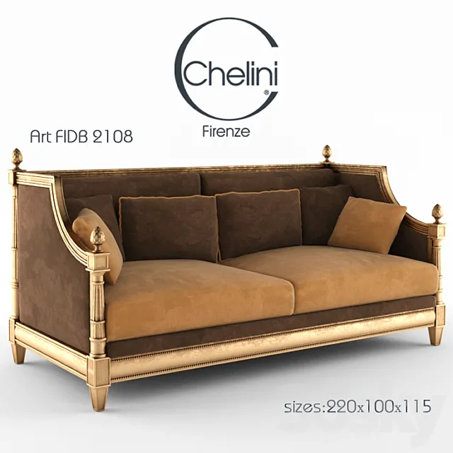 Sofa Chelini 3D Model Sofa Chelini 3D Model