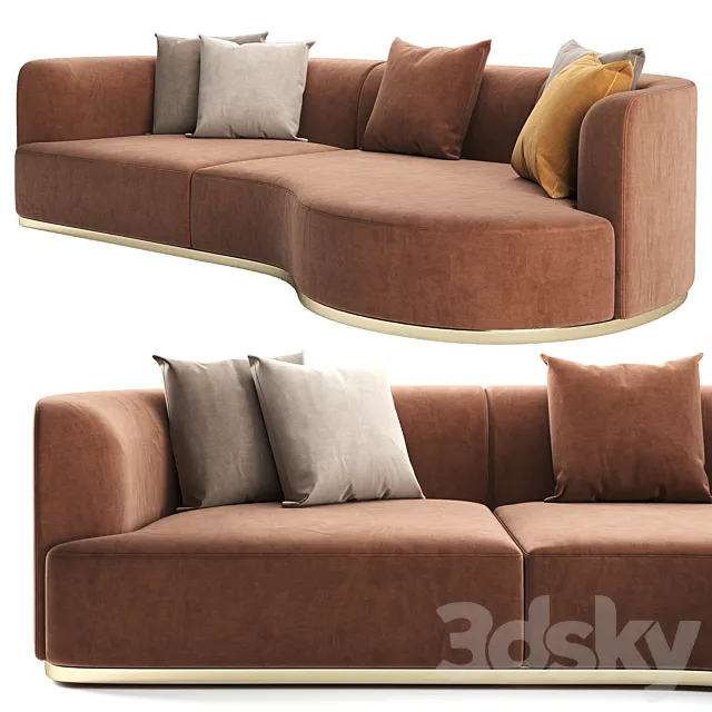 Sofa CHLOE by DOMKAPA 3D Model Sofa CHLOE by DOMKAPA 3D Model