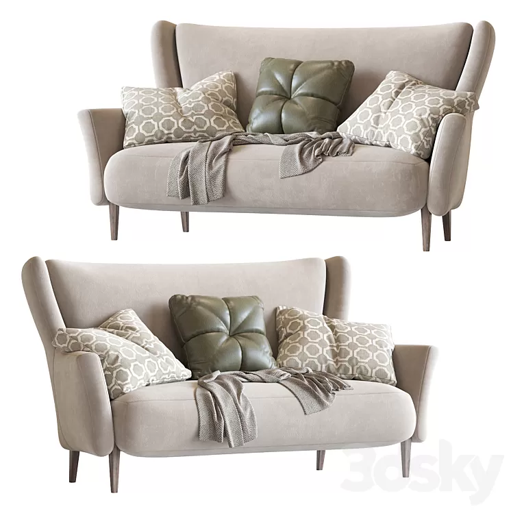 Sofa clara 3D Model Sofa clara 3D Model