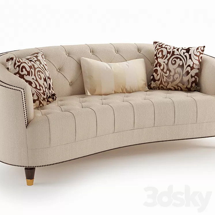 Sofa Classic Elegance 3D Model