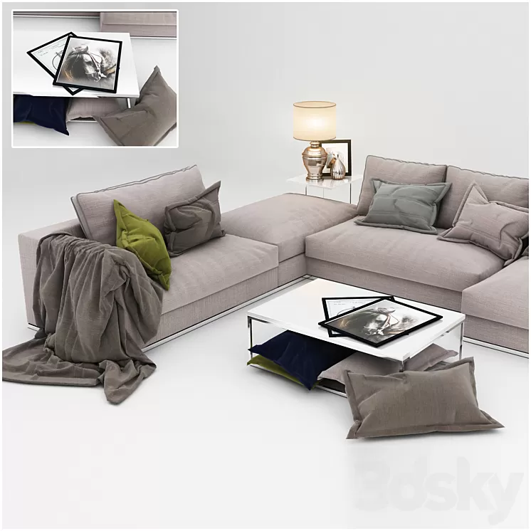 Sofa collection 09 3D Model