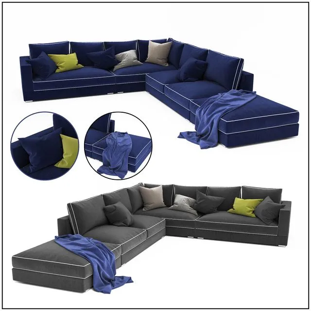 Sofa colletion 07 3D Model