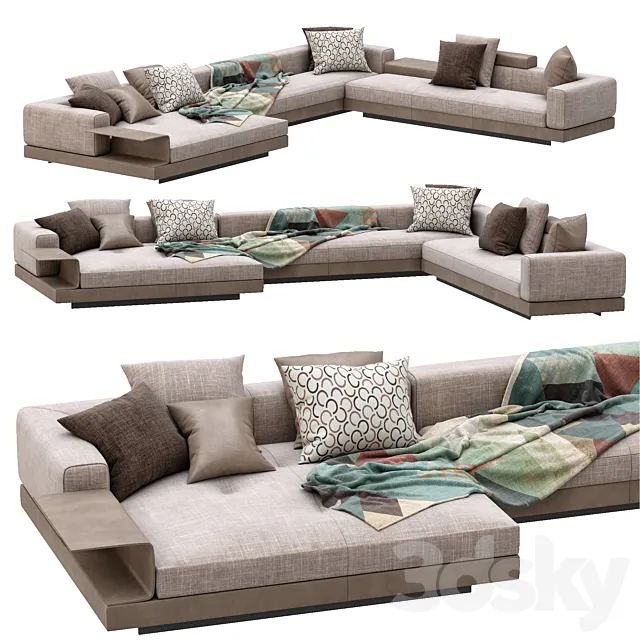 Sofa connery by minotti 3DModel Sofa connery by minotti 3DModel