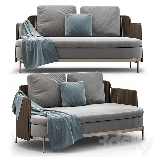 Sofa Cord (outdoor) Minotti 3D Model