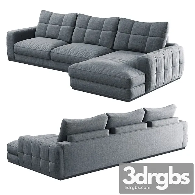 Sofa corner alicante individual by blest 2 3D Model Download