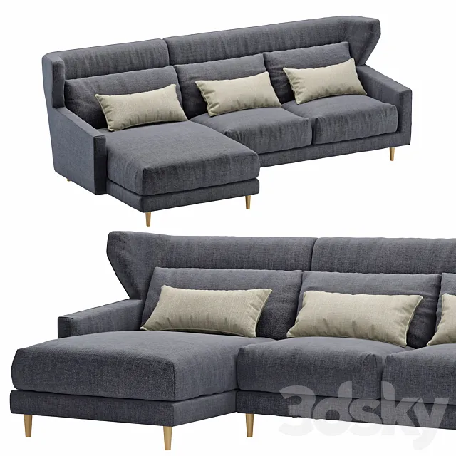 Sofa corner folk 3DModel