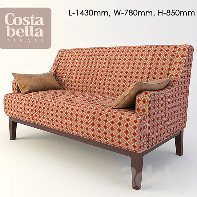 Sofa Costa Bella Alice 3DModel Sofa Costa Bella Alice 3DModel