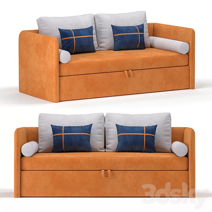 Sofa Cranberry Junior 3D Model Sofa Cranberry Junior 3D Model