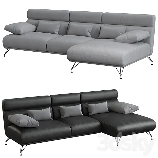 Sofa Crystal by Cierre 3D Model