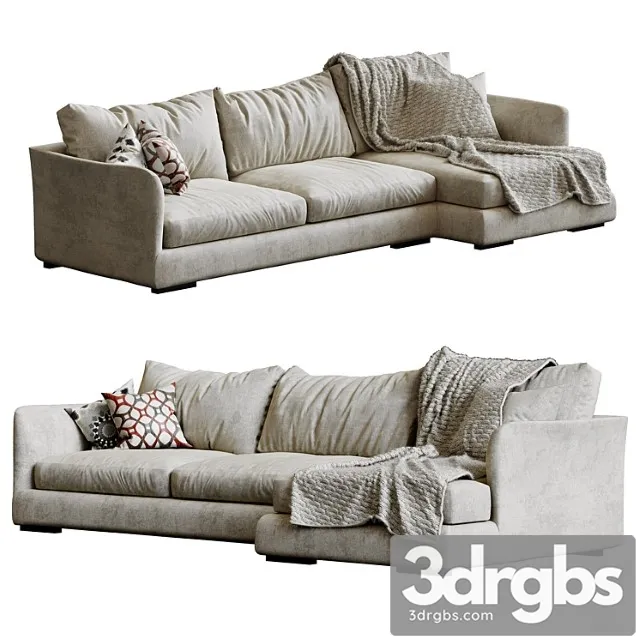 Sofa cts salotti open 2 3D Model Download