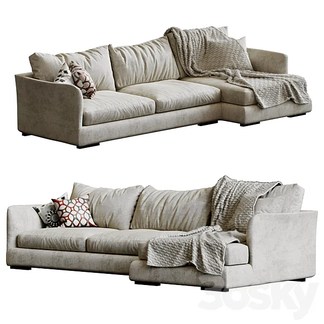 Sofa CTS Salotti Open 3D Model