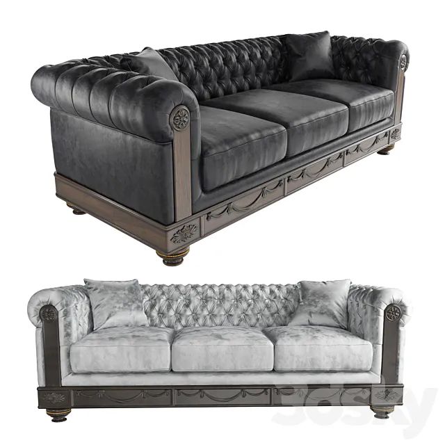 Sofa Сhesterfield 3D Model Sofa Сhesterfield 3D Model
