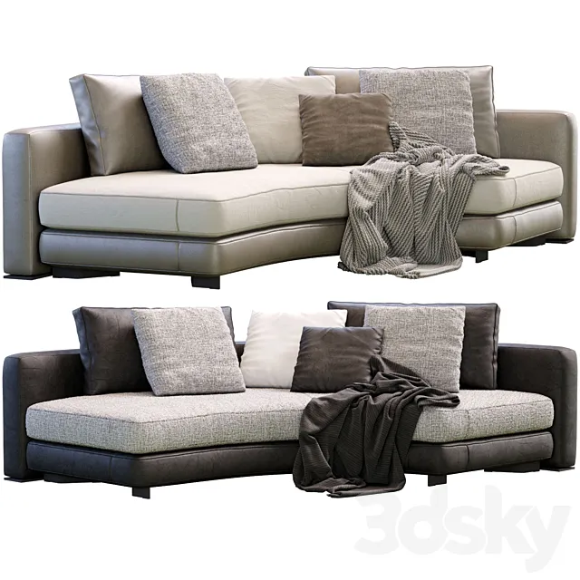 Sofa Daniels By Minotti 3D Model Sofa Daniels By Minotti 3D Model