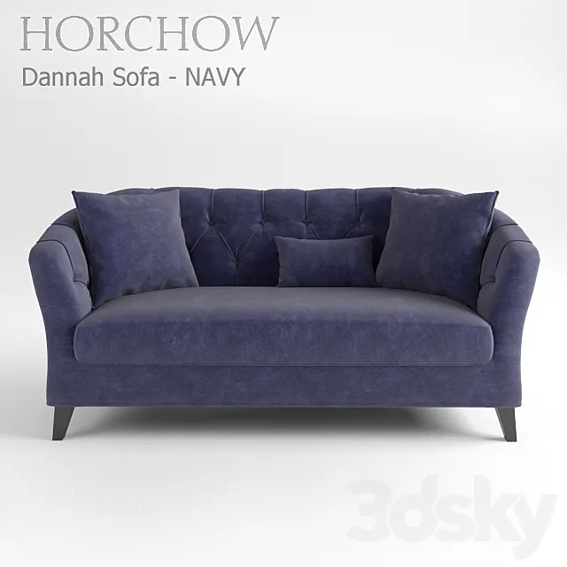 sofa Dannah Sofa – NAVY Horchow 3DModel sofa Dannah Sofa – NAVY Horchow 3DModel
