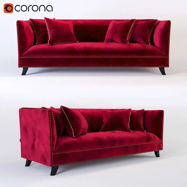Sofa Dantone Home Cardinal 3D Model Sofa Dantone Home Cardinal 3D Model