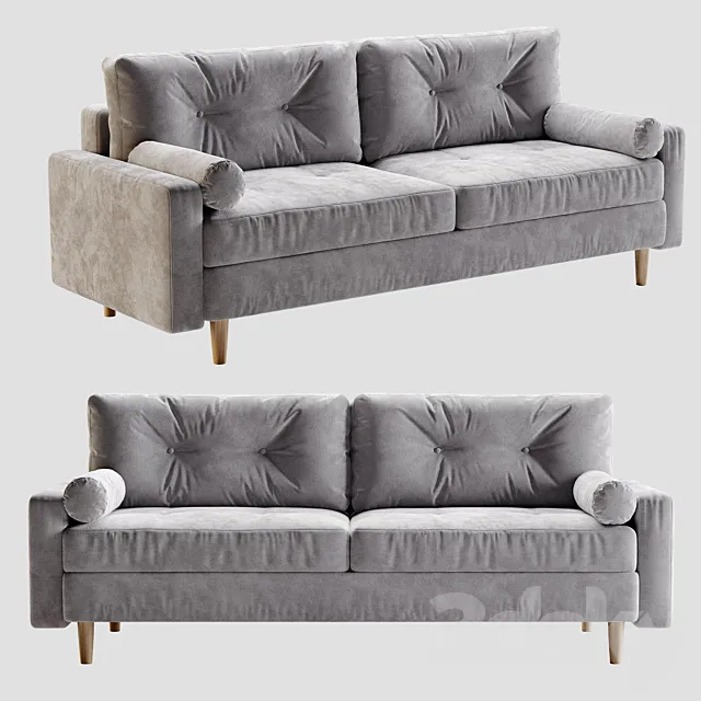 Sofa Deans Sherst Gray 3D Model