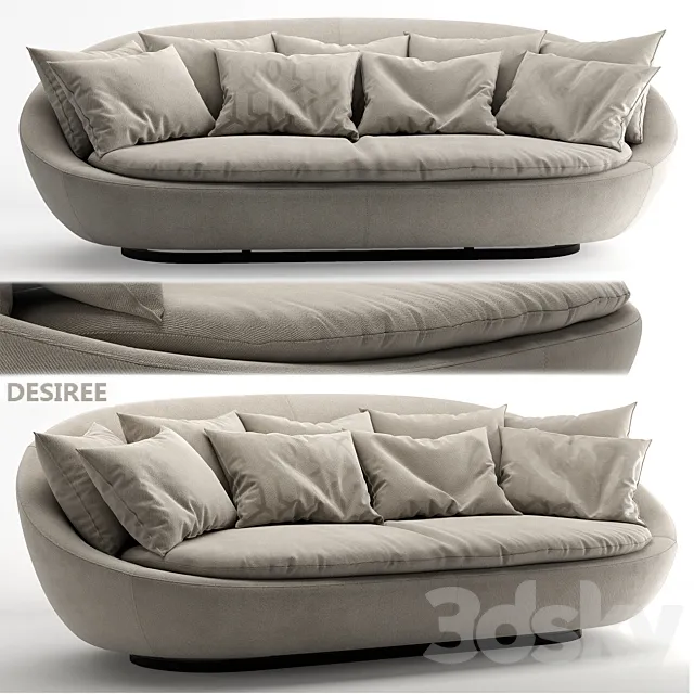 Sofa Desiree 2014 LACOON 002040 1 3D Model