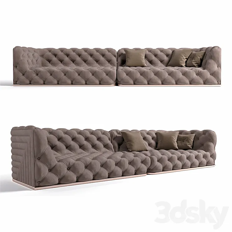 Sofa diamond 3D Model Free Download