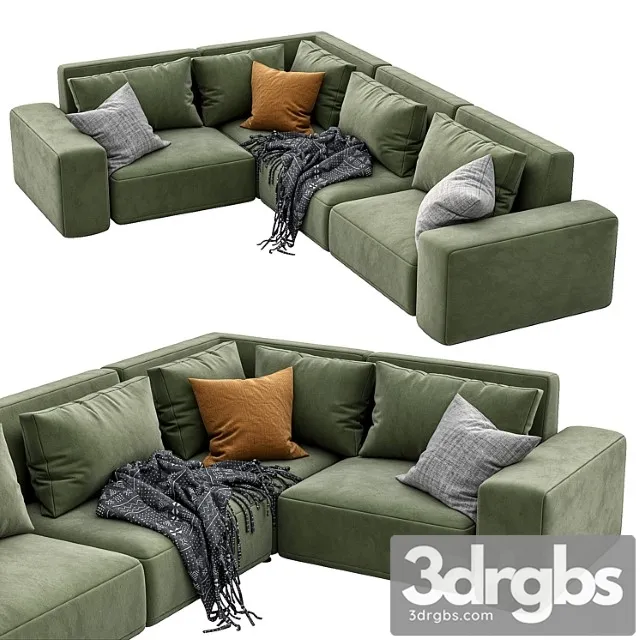 Sofa Dienne Cross 2 3D Model Download