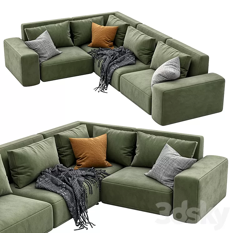 Sofa dienne cross 3D Model Sofa dienne cross 3D Model