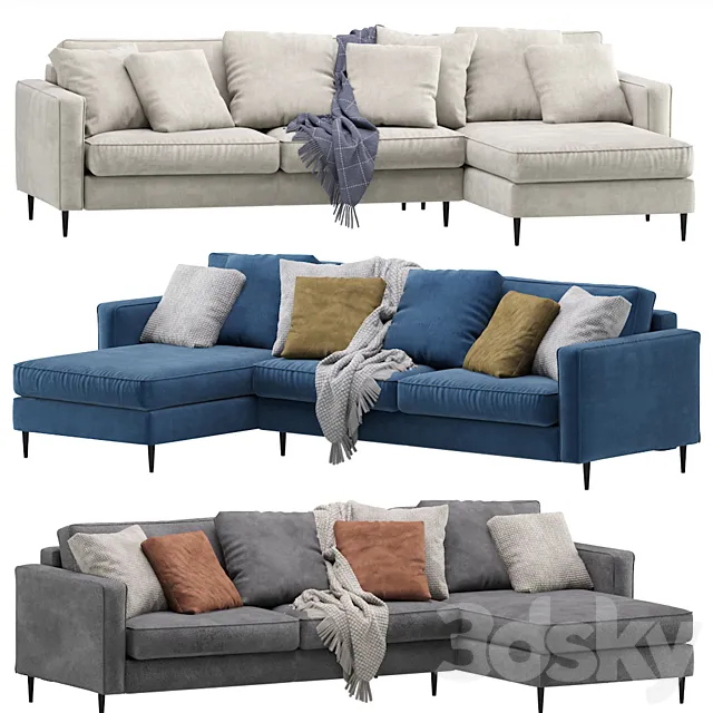 Sofa Dissent Lounge Chaise By Divan.ru _ Corner Dissent Sofa 3D Model Sofa Dissent Lounge Chaise By Divan.ru _ Corner Dissent Sofa 3D Model