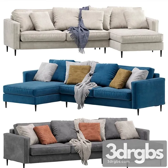 Sofa Dissent Lounge Chaise By Divan Ru Divan Uglovoi Disent 3D Model Download