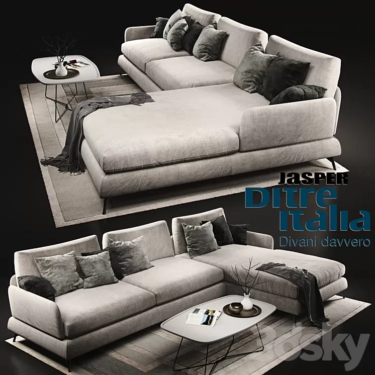 Sofa Ditre Italia Jasper 3D Model