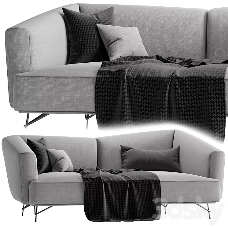 Sofa Ditre Italia Lennox 3D Model Sofa Ditre Italia Lennox 3D Model