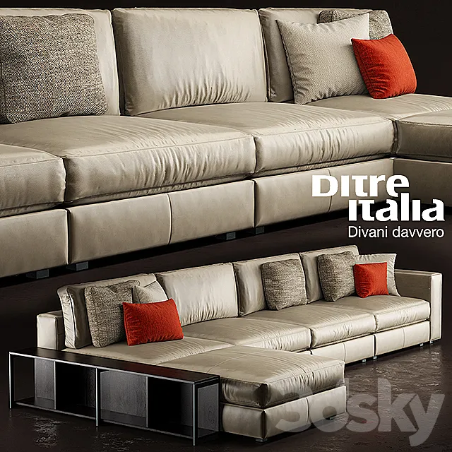 Sofa Ditre Italia URBAN 3DModel Sofa Ditre Italia URBAN 3DModel