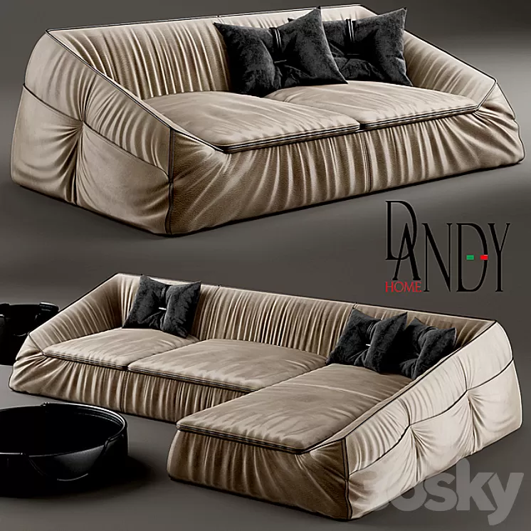 Sofa Divan Gamma Arredamenti Suite 3D Model