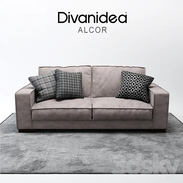 Sofa Divanidea Alcor 3D Model Sofa Divanidea Alcor 3D Model