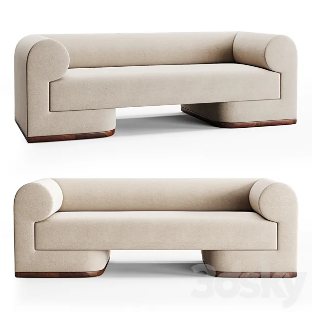 Sofa Dmitriy Co Dahlem sofa 3DModel