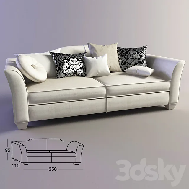 Sofa DOLFI Daniel 3D Model