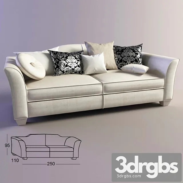 Sofa Dolphy Daniel 1 3D Model Download