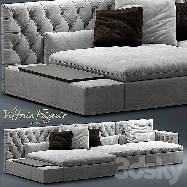 Sofa Dominio capitonne Frigerio Salotti 3DModel Sofa Dominio capitonne Frigerio Salotti 3DModel
