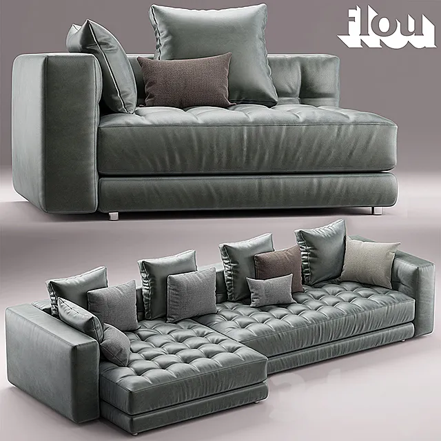 Sofa doze flou 3D Model Sofa doze flou 3D Model