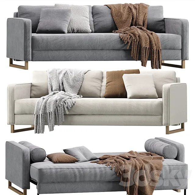 Sofa Dunst Velvet Light by Divan.ru _ Sofa Dunst 3D Model Sofa Dunst Velvet Light by Divan.ru _ Sofa Dunst 3D Model