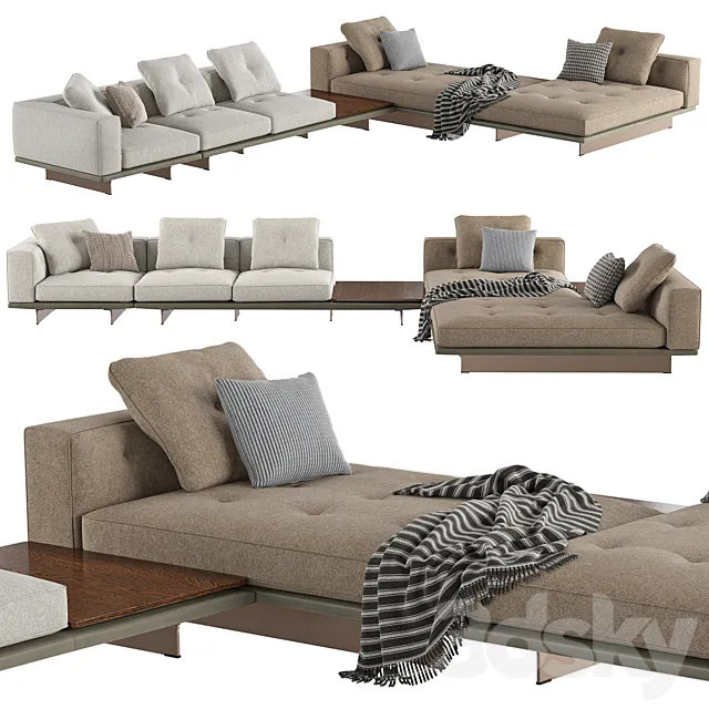 Sofa Dylan composition 02 3D Model Sofa Dylan composition 02 3D Model