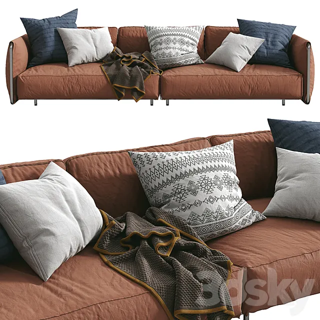 Sofa Edmond by Flexform 3DModel Sofa Edmond by Flexform 3DModel