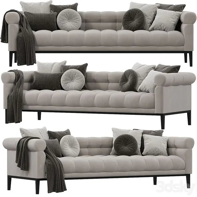 Sofa Eichholtz Aurelio 3D Model Sofa Eichholtz Aurelio 3D Model