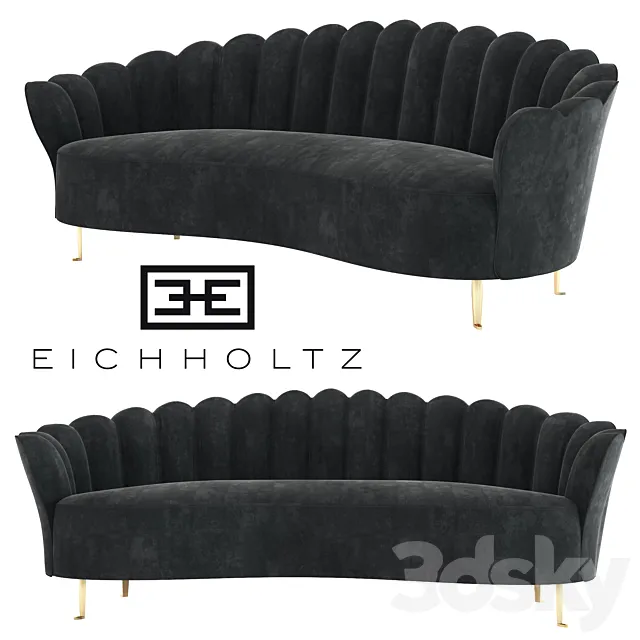 Sofa eichholtz Messina 110915 3D Model Sofa eichholtz Messina 110915 3D Model