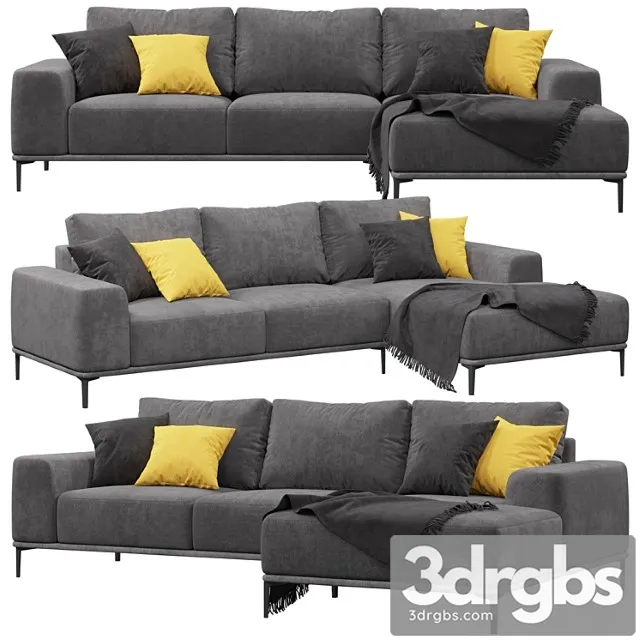 Sofa eichholtz montado 2 3D Model Download