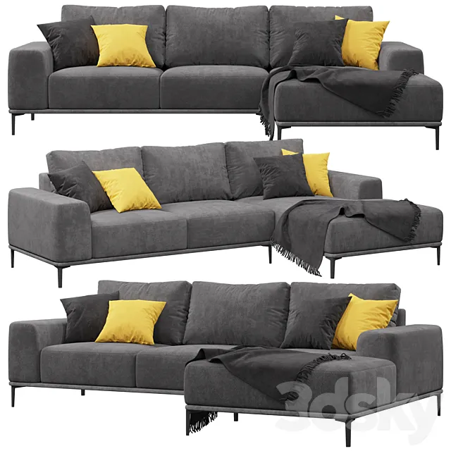 Sofa Eichholtz Montado 3D Model