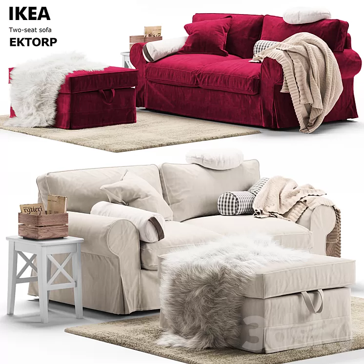 Sofa EKTORP Ikea / Sofa EKTORP Ikea 3D Model