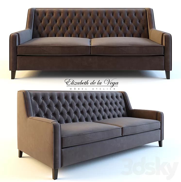 Sofa Elizabeth de la Vega A49 3D Model Sofa Elizabeth de la Vega A49 3D Model